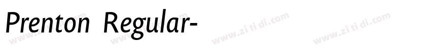 Prenton  Regular字体转换
